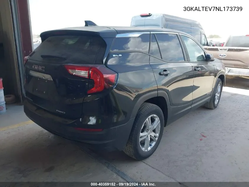 3GKALTEV7NL173739 2022 GMC Terrain Awd Sle