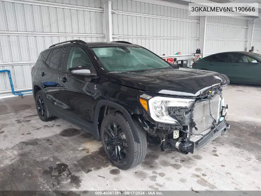 2022 GMC Terrain Sle VIN: 3GKALMEV6NL190666 Lot: 40367391