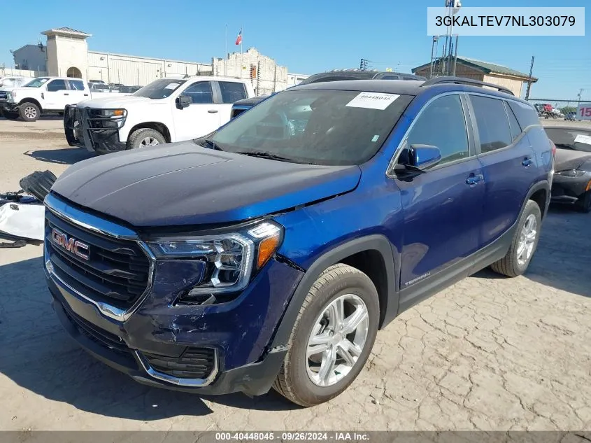 2022 GMC Terrain Sle VIN: 3GKALTEV7NL303079 Lot: 40448045