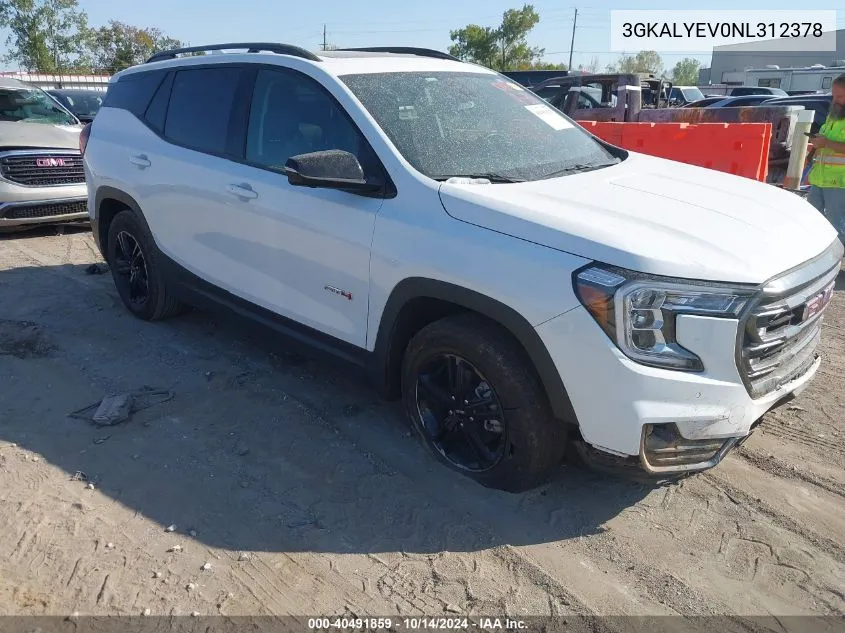 2022 GMC Terrain Awd At4 VIN: 3GKALYEV0NL312378 Lot: 40491859