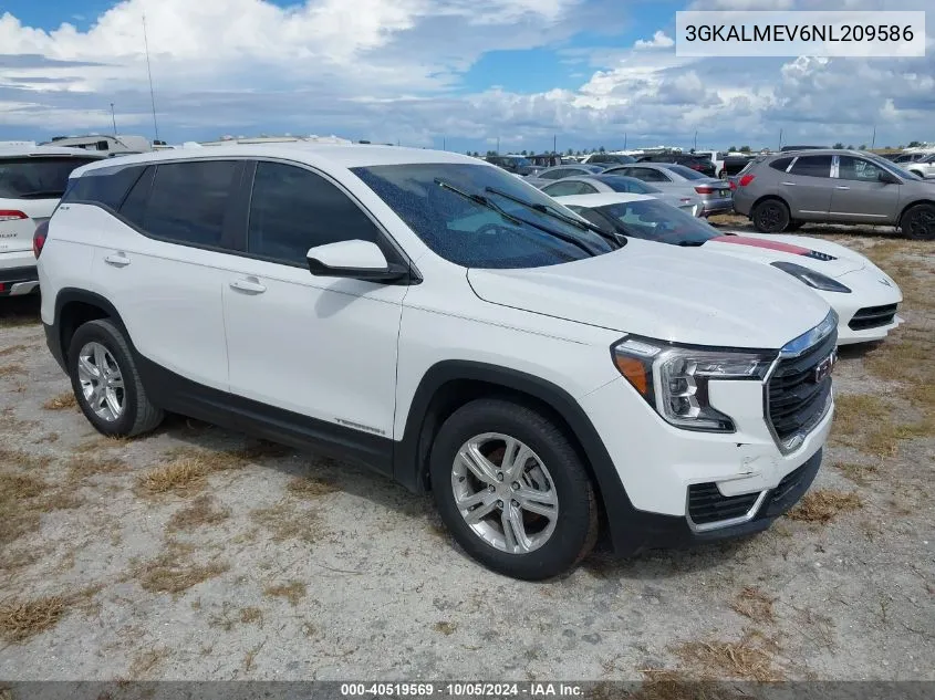 2022 GMC Terrain Fwd Sle VIN: 3GKALMEV6NL209586 Lot: 40519569