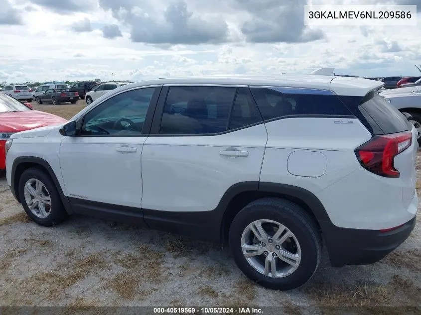 2022 GMC Terrain Fwd Sle VIN: 3GKALMEV6NL209586 Lot: 40519569