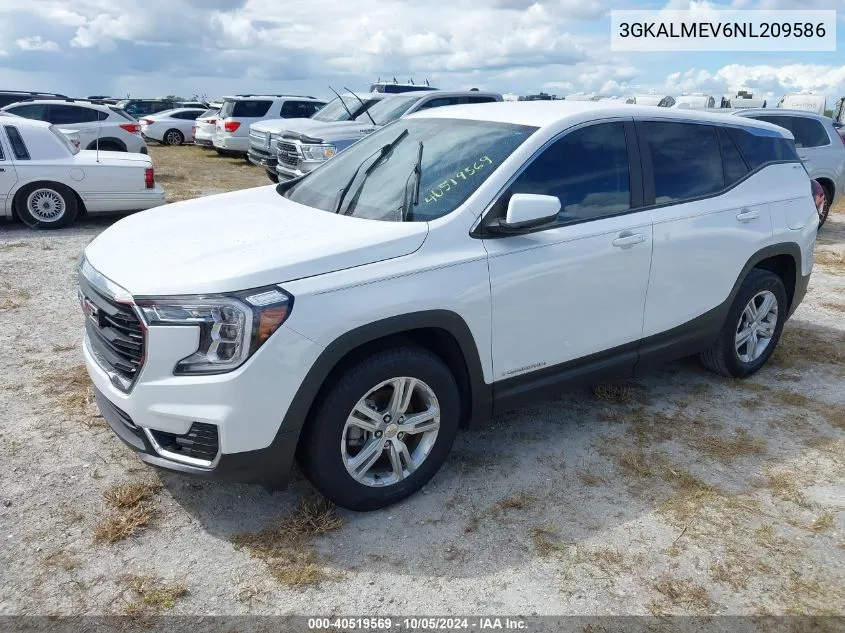 2022 GMC Terrain Fwd Sle VIN: 3GKALMEV6NL209586 Lot: 40519569