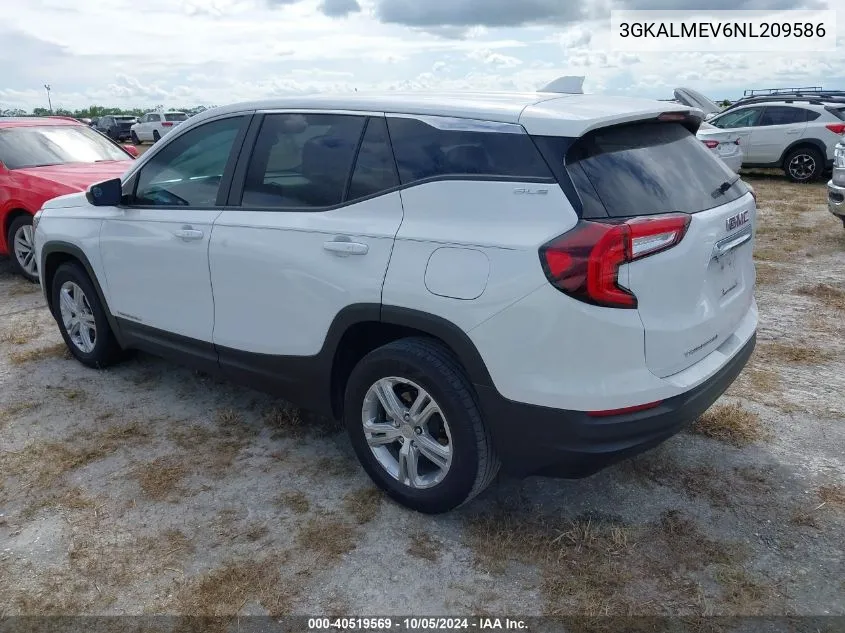 3GKALMEV6NL209586 2022 GMC Terrain Fwd Sle