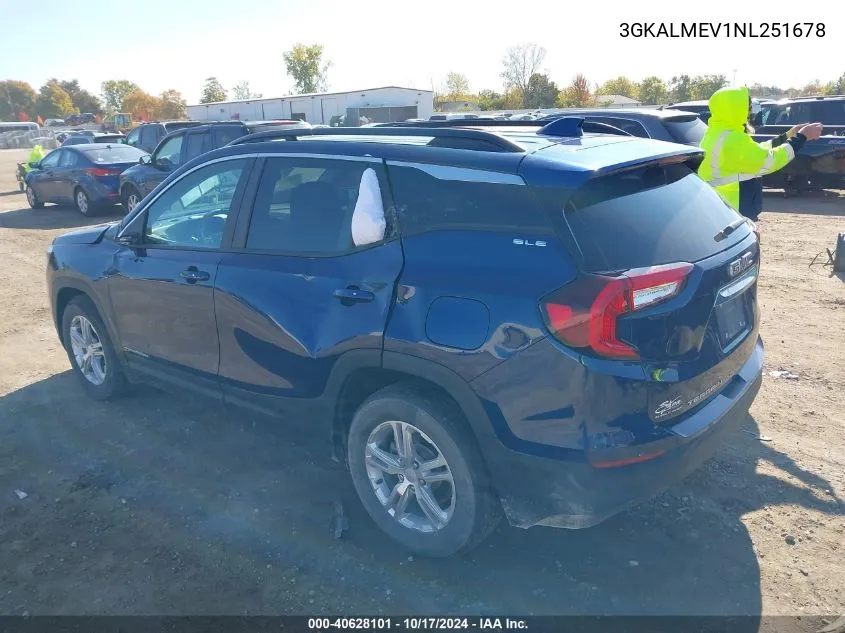 3GKALMEV1NL251678 2022 GMC Terrain Fwd Sle