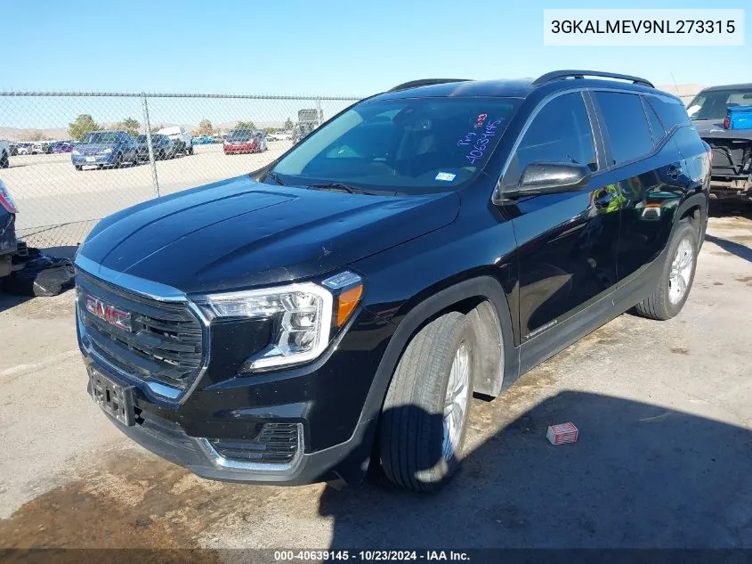 2022 GMC Terrain Fwd Sle VIN: 3GKALMEV9NL273315 Lot: 40639145