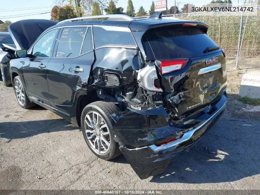 3GKALXEV6NL214742 2022 GMC Terrain Awd Denali