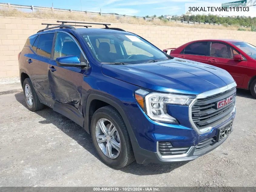 2022 GMC Terrain Awd Sle VIN: 3GKALTEV6NL118103 Lot: 40643129