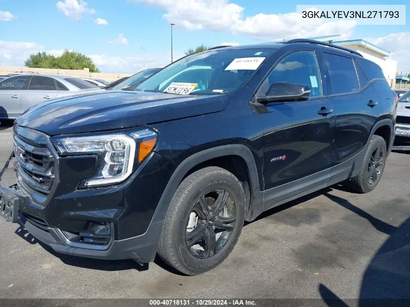 2022 GMC Terrain Awd At4 VIN: 3GKALYEV3NL271793 Lot: 40718131