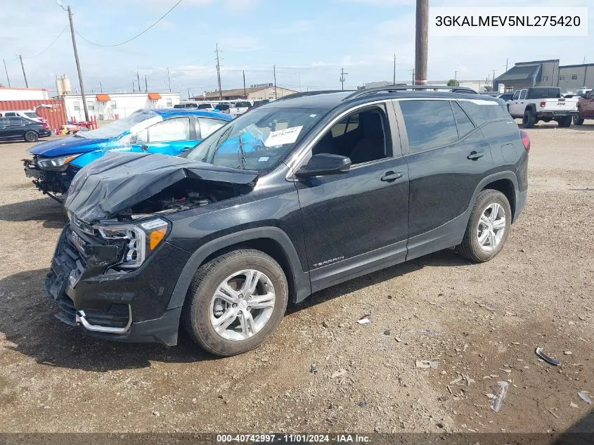 2022 GMC Terrain Fwd Sle VIN: 3GKALMEV5NL275420 Lot: 40742997