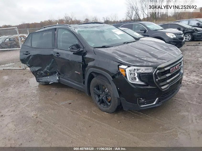 2022 GMC Terrain Awd At4 VIN: 3GKALYEV1NL252692 Lot: 40769320