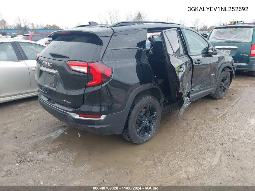 2022 GMC Terrain Awd At4 VIN: 3GKALYEV1NL252692 Lot: 40769320