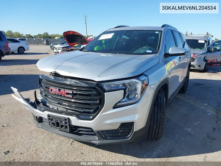 2022 GMC Terrain Fwd Sle VIN: 3GKALMEV6NL204534 Lot: 40795049