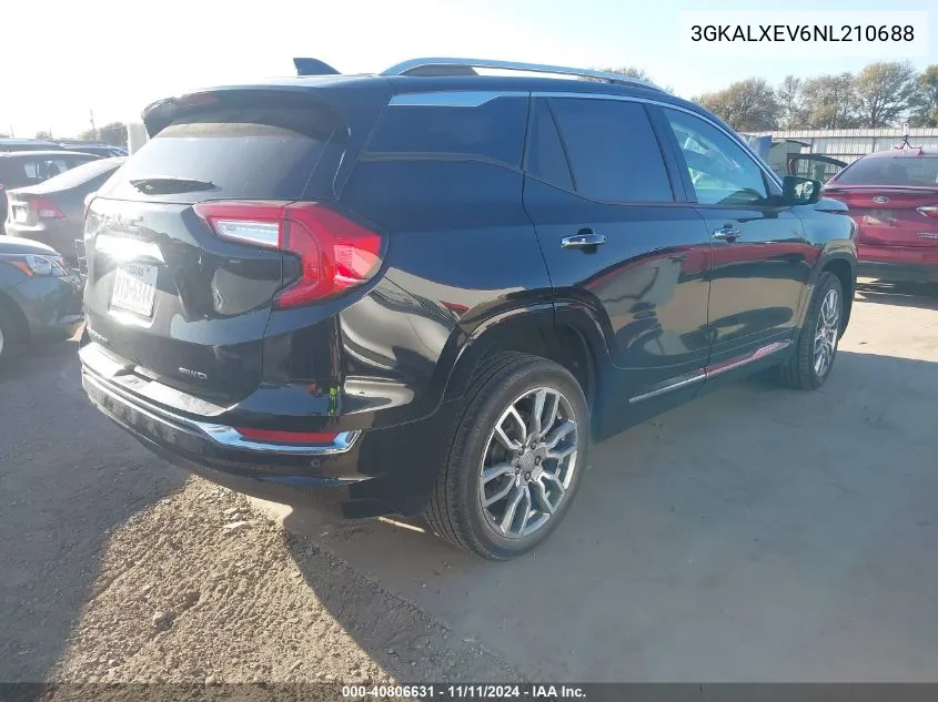 3GKALXEV6NL210688 2022 GMC Terrain Awd Denali