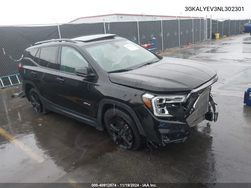 2022 GMC Terrain Awd At4 VIN: 3GKALYEV3NL302301 Lot: 40912574