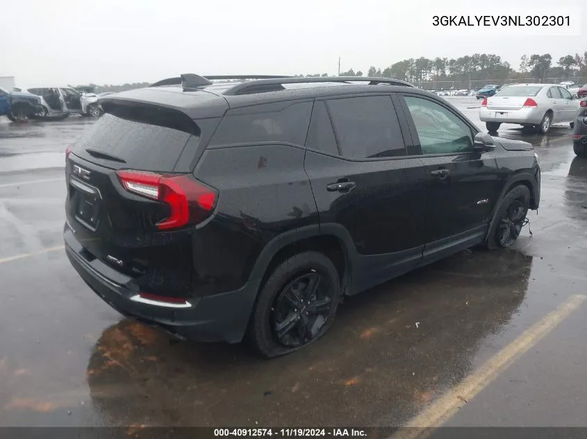 2022 GMC Terrain Awd At4 VIN: 3GKALYEV3NL302301 Lot: 40912574