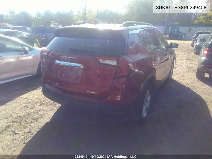 2023 GMC Terrain VIN: 3GKALTEG8PL249408 Lot: 12124944