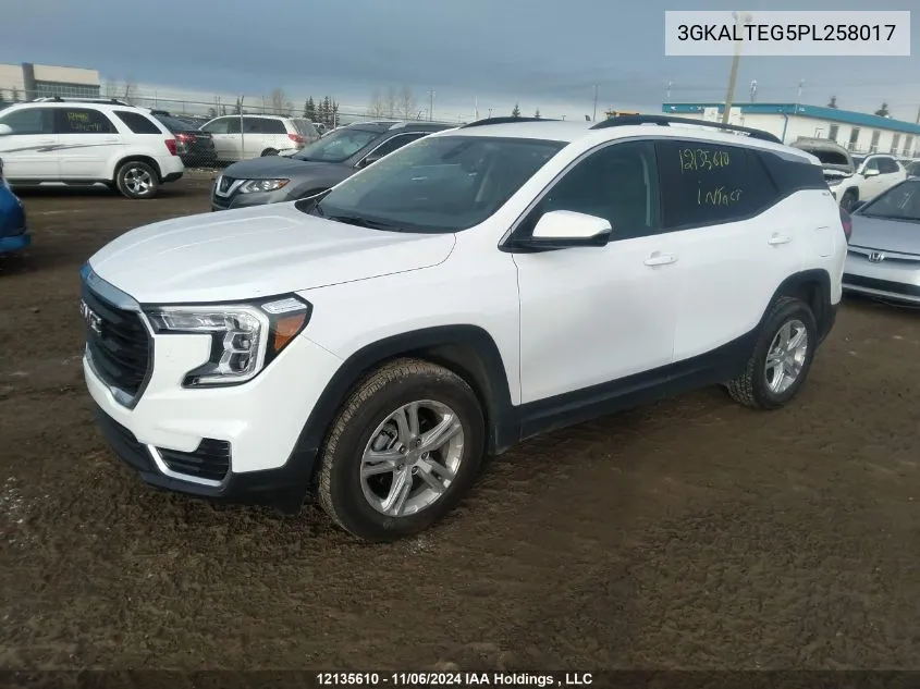 2023 GMC Terrain VIN: 3GKALTEG5PL258017 Lot: 12135610