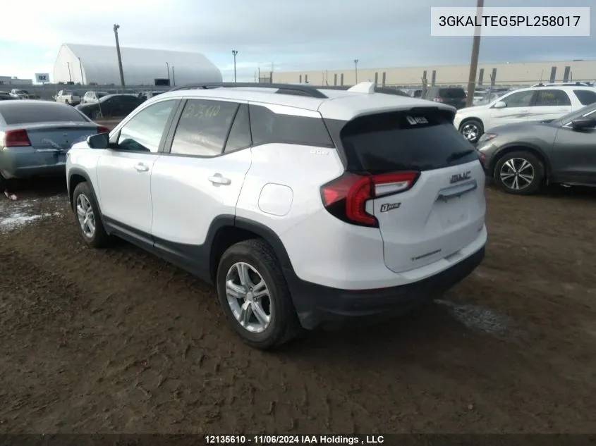 2023 GMC Terrain VIN: 3GKALTEG5PL258017 Lot: 12135610