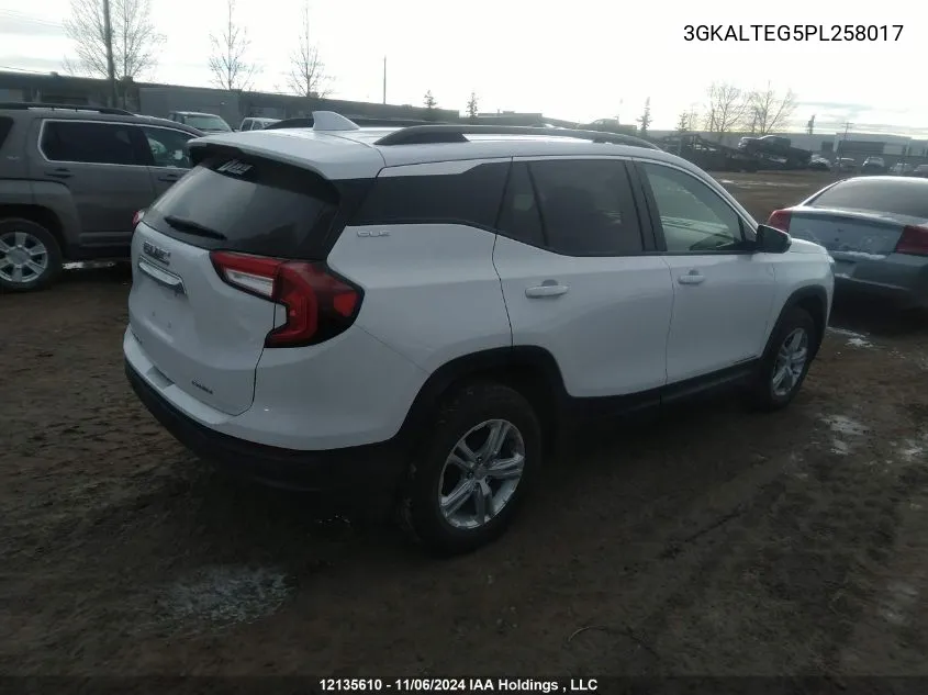 2023 GMC Terrain VIN: 3GKALTEG5PL258017 Lot: 12135610