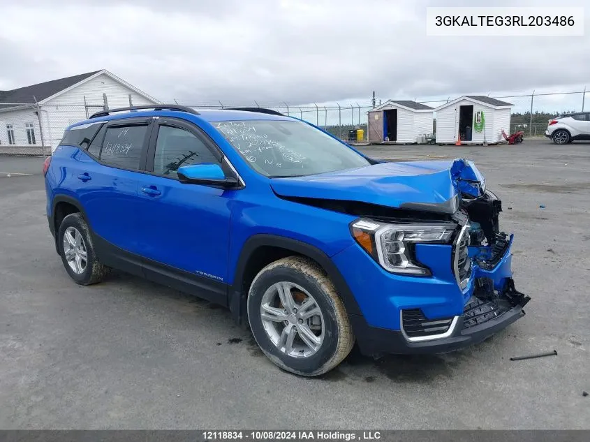 2024 GMC Terrain VIN: 3GKALTEG3RL203486 Lot: 12118834