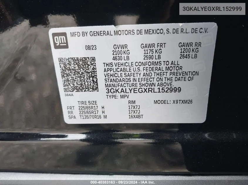 3GKALYEGXRL152999 2024 GMC Terrain At4