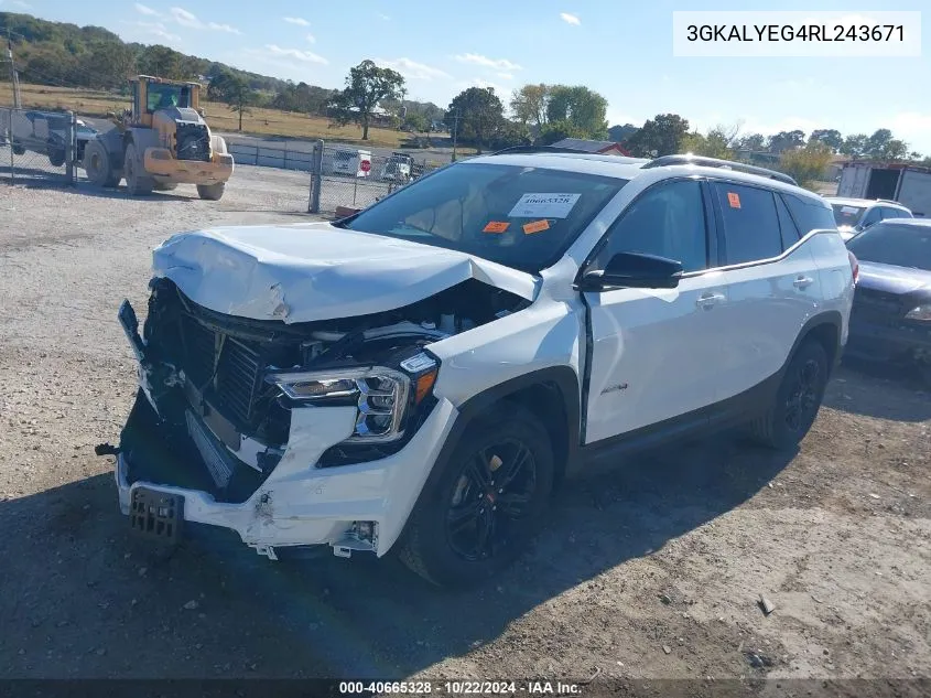 2024 GMC Terrain Awd At4 VIN: 3GKALYEG4RL243671 Lot: 40665328