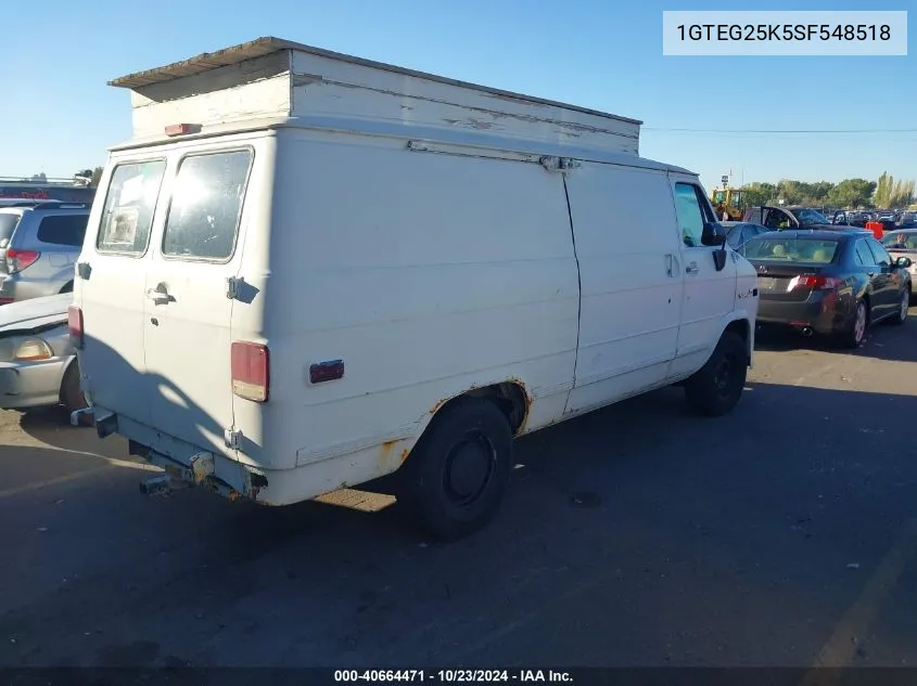 1995 GMC Vandura G2500 VIN: 1GTEG25K5SF548518 Lot: 40664471