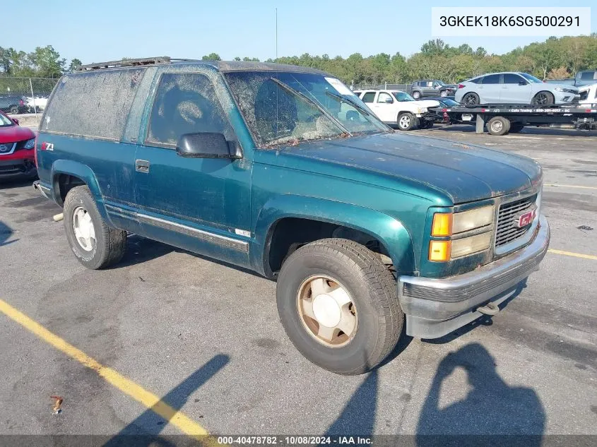 1995 GMC Yukon VIN: 3GKEK18K6SG500291 Lot: 40478782