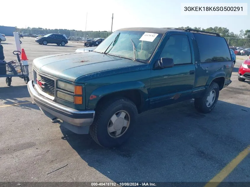 1995 GMC Yukon VIN: 3GKEK18K6SG500291 Lot: 40478782