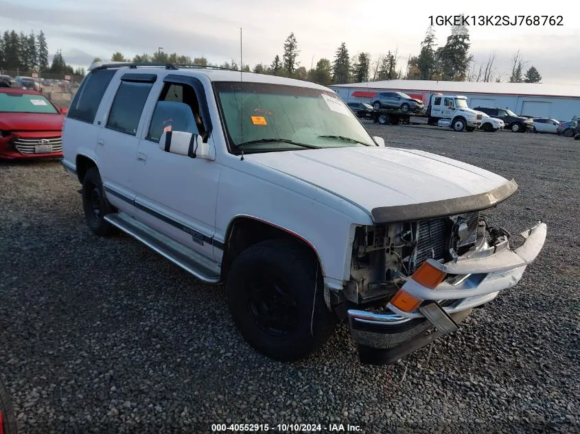 1995 GMC Yukon VIN: 1GKEK13K2SJ768762 Lot: 40552915