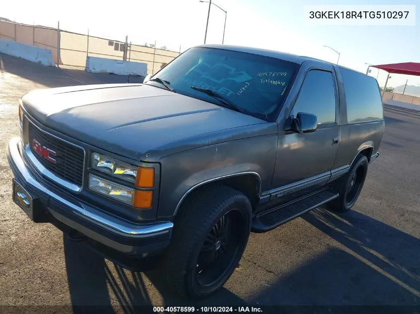 1996 GMC Yukon VIN: 3GKEK18R4TG510297 Lot: 40578599