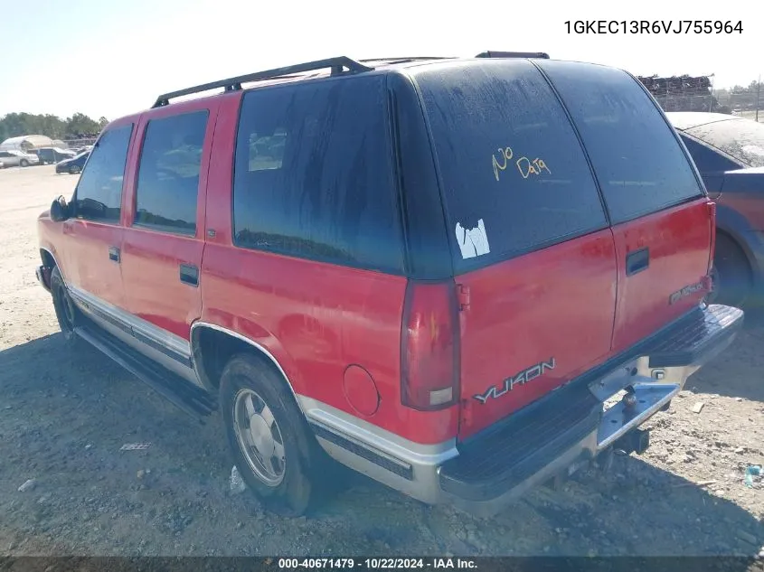 1997 GMC Yukon Sle VIN: 1GKEC13R6VJ755964 Lot: 40671479