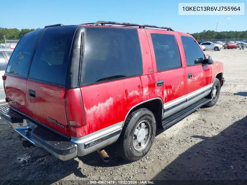 1997 GMC Yukon Sle VIN: 1GKEC13R6VJ755964 Lot: 40671479