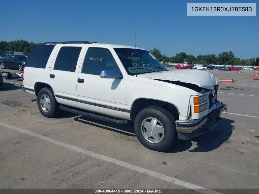 1999 GMC Yukon Sle VIN: 1GKEK13R0XJ705583 Lot: 40064415