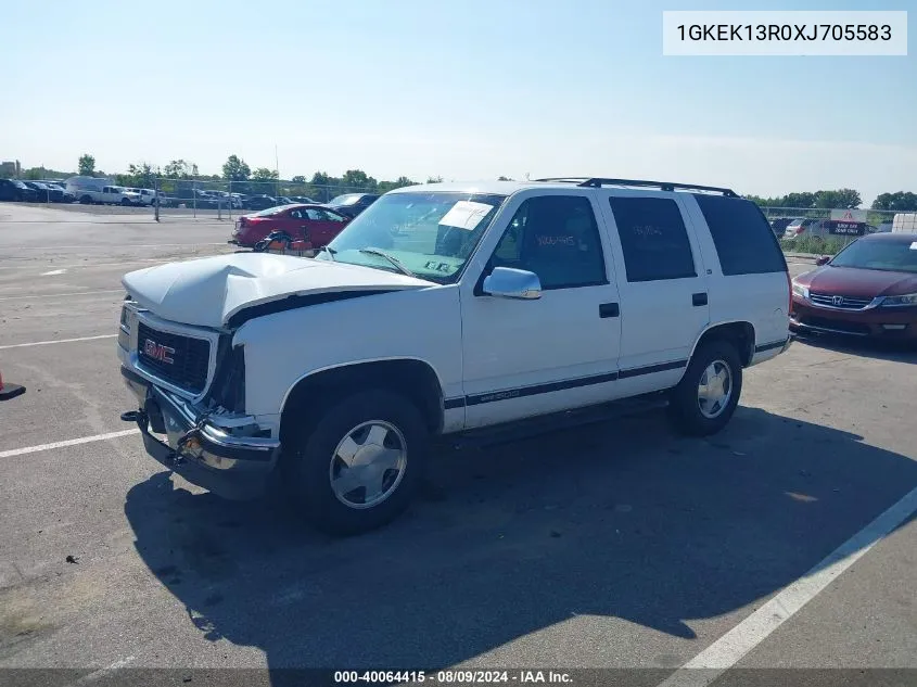 1999 GMC Yukon Sle VIN: 1GKEK13R0XJ705583 Lot: 40064415