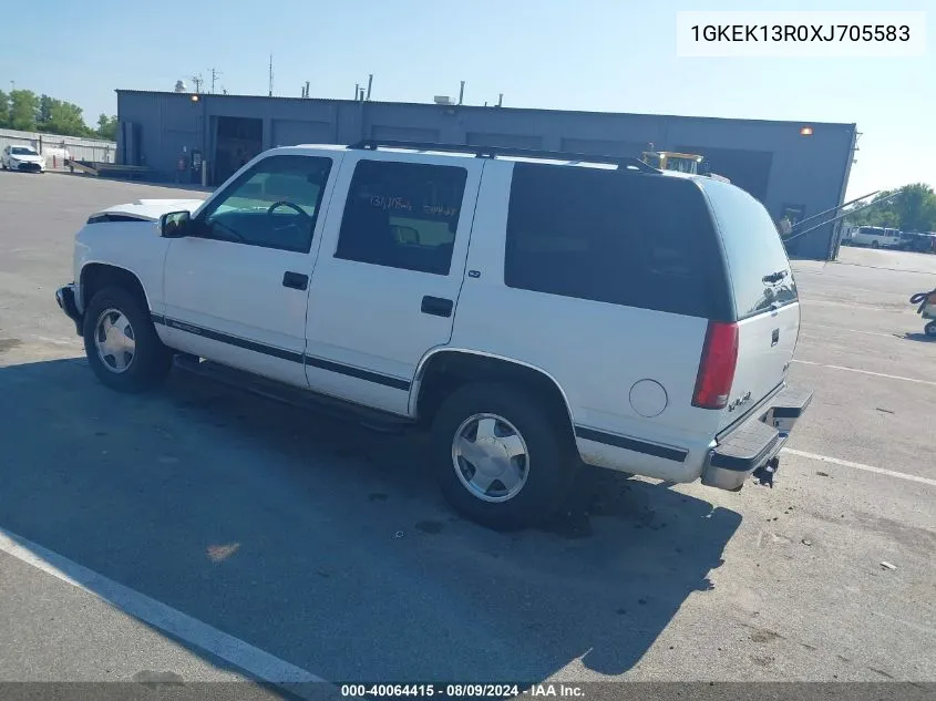 1999 GMC Yukon Sle VIN: 1GKEK13R0XJ705583 Lot: 40064415