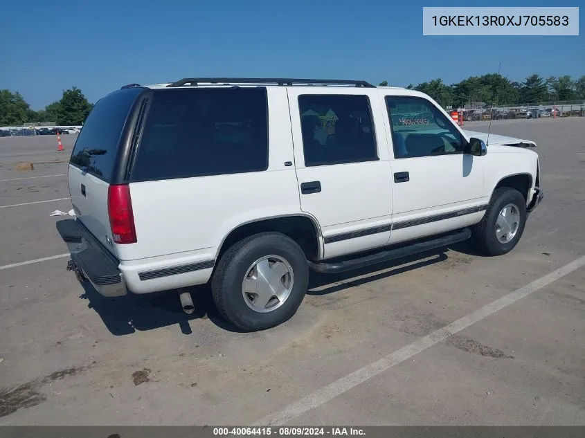 1999 GMC Yukon Sle VIN: 1GKEK13R0XJ705583 Lot: 40064415