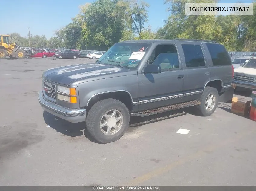 1999 GMC Yukon VIN: 1GKEK13R0XJ787637 Lot: 40544383