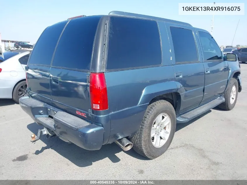 1999 GMC Yukon Denali VIN: 1GKEK13R4XR916075 Lot: 40545335