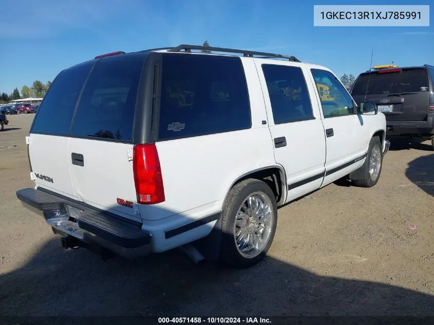 1999 GMC Yukon Sle VIN: 1GKEC13R1XJ785991 Lot: 40571458