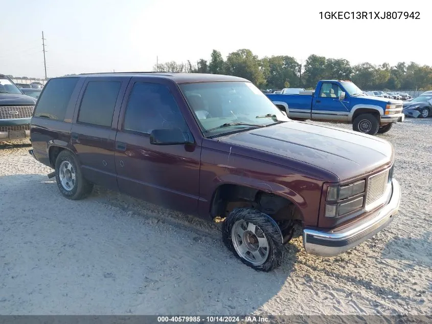 1999 GMC Yukon VIN: 1GKEC13R1XJ807942 Lot: 40579985