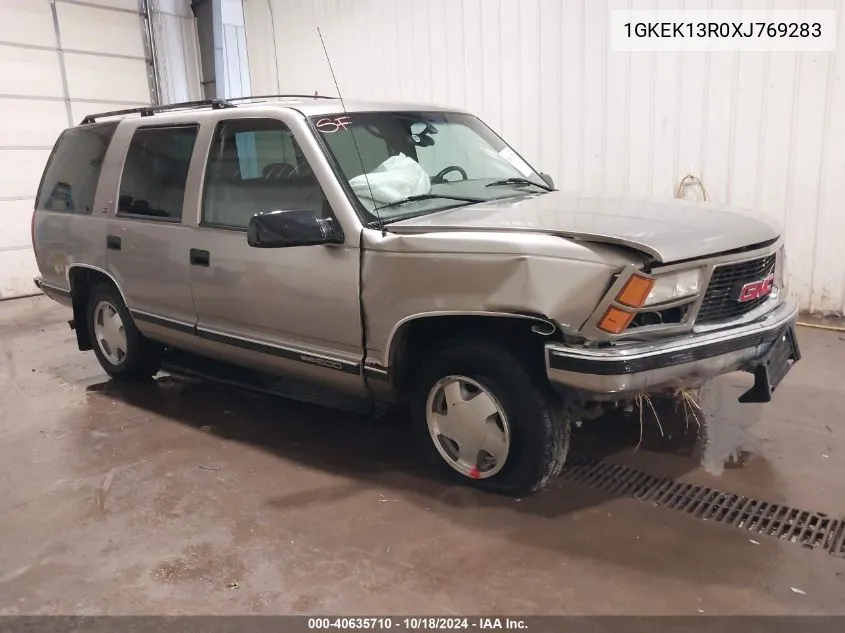 1999 GMC Yukon Sle VIN: 1GKEK13R0XJ769283 Lot: 40635710