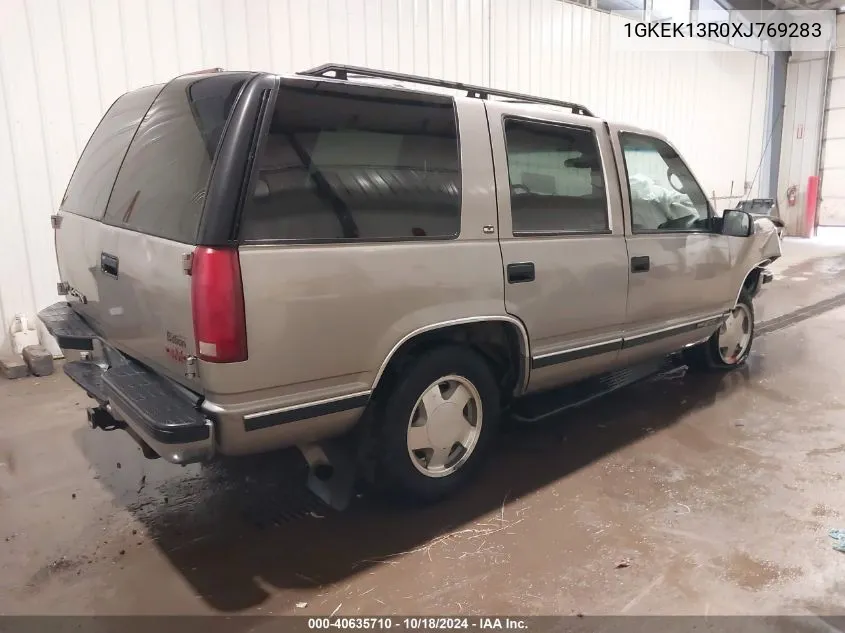 1999 GMC Yukon Sle VIN: 1GKEK13R0XJ769283 Lot: 40635710