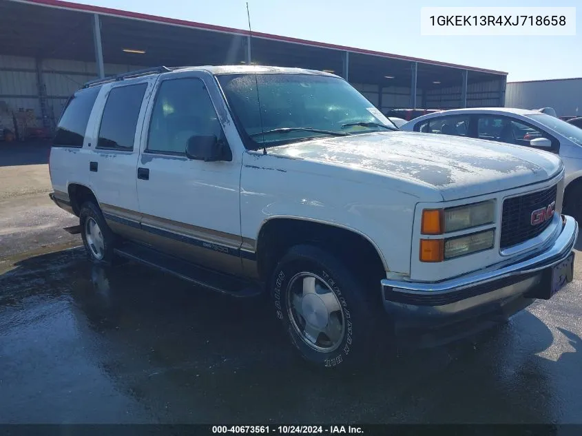 1999 GMC Yukon Sle VIN: 1GKEK13R4XJ718658 Lot: 40673561