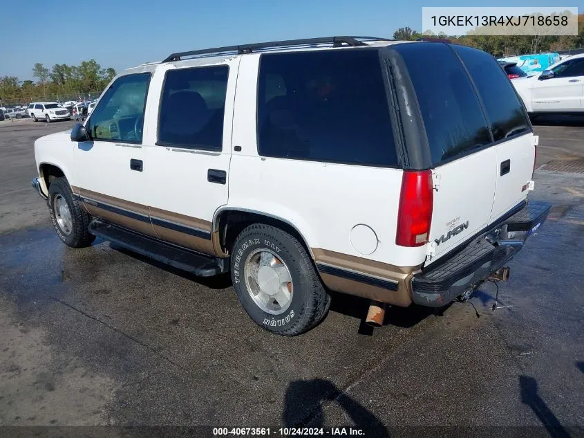 1999 GMC Yukon Sle VIN: 1GKEK13R4XJ718658 Lot: 40673561