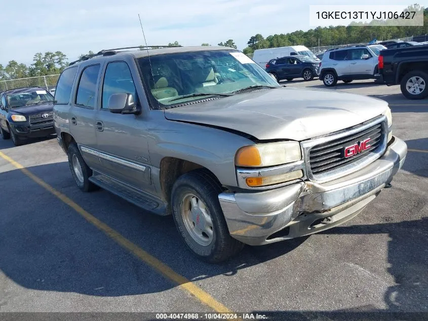 2000 GMC Yukon Slt VIN: 1GKEC13T1YJ106427 Lot: 40474968