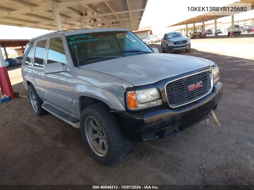 1GKEK13R8YR125680 2000 GMC Yukon Denali