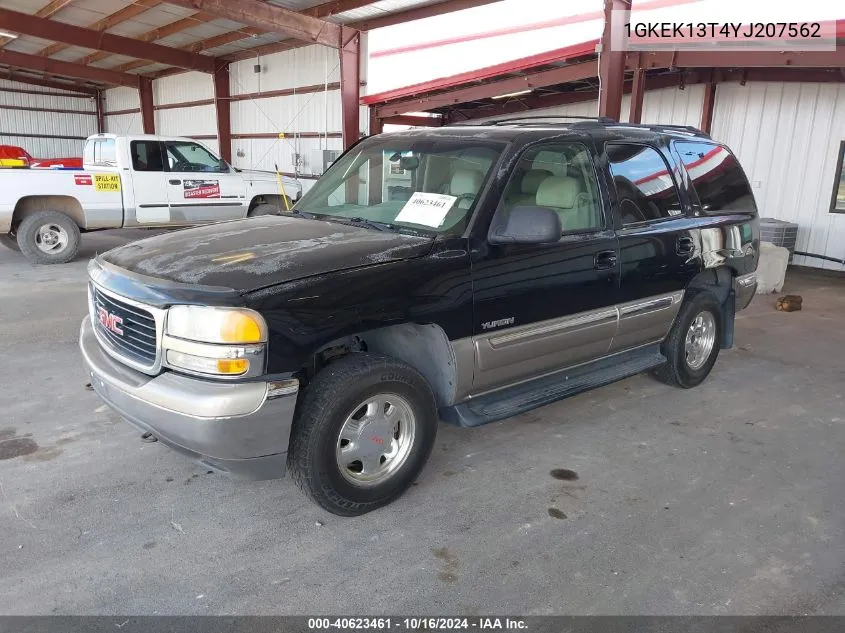 2000 GMC Yukon Slt VIN: 1GKEK13T4YJ207562 Lot: 40623461