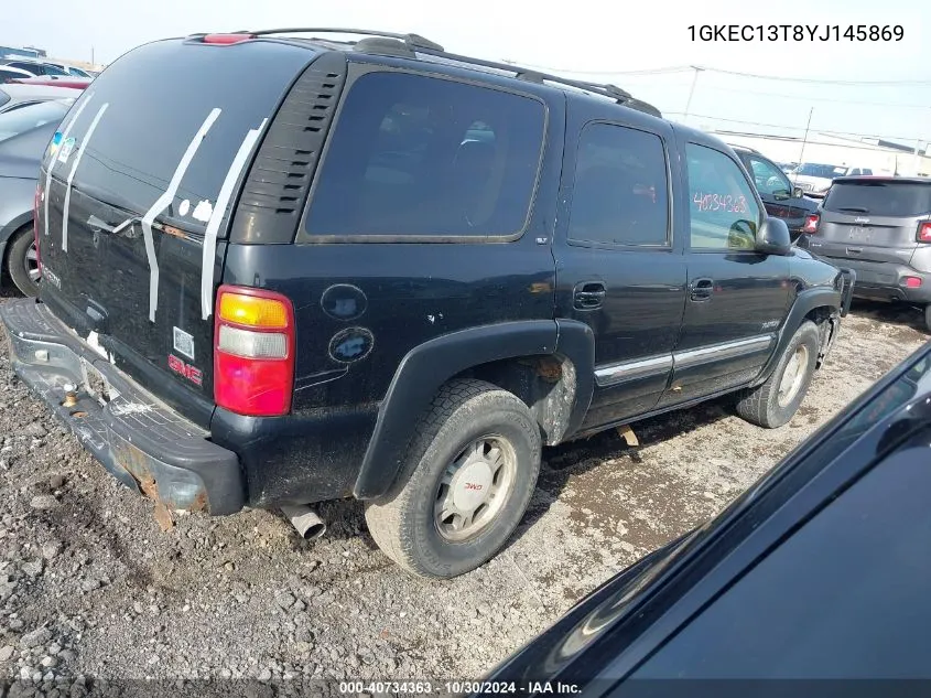 2000 GMC Yukon Slt VIN: 1GKEC13T8YJ145869 Lot: 40734363